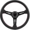 Sportlenkrad,Drift Wheel,Volant Drift,Autolenkräder,350 Mm/14 Zoll Universal-Aluminiumrahmen,Schwarzes Perforiertes Leder,Autolenkrad Mit Hupe (Rot)