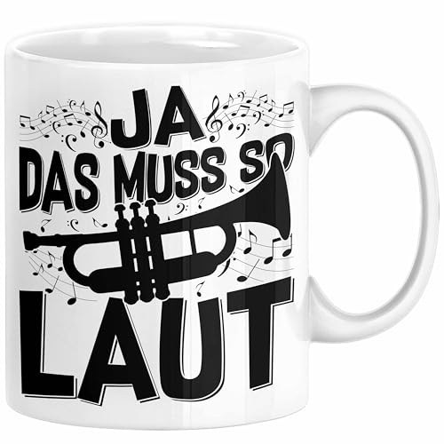 Trendation - Ja Das Muss So Laut Trompete Geschenk Trompetenspieler Geschenkidee (Weiß)