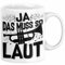 Trendation - Ja Das Muss So Laut Trompete Geschenk Trompetenspieler Geschenkidee (Weiß)