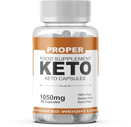 Proper Keto – Natural Keto Support for Weight Management, Vegan Capsules with Apple Cider Vinegar & Green Tea, Support for Men & Women, 60 Capsules, Slim Warriors