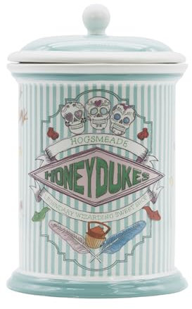 ABYSTYLE Harry Potter Honeydukes Keramik Keksdose - 27,5 x 15 cm - Süßigkeitenglas - Küchendekor - Luftdichte Frischhaltedose - Harry Potter Merchandise