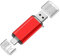 Type C USB Stick 64gb, USB-C und USB-A 2.0 Stick, Dual USB Speicherstick 2-IN-1 Flash Laufwerk, Tragbar USB 2.0 Pen Drive 64gb, USB C OTG Stick 64GB für Android Handy,Tablet,Computer,Notebook, Rot