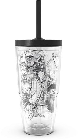 Tervis Star Wars - Storyboard Made in USA Double Walled Insulated Tumbler Travel Cup Keeps Drinks Cold & Hot, 24oz with Straw Lid, Classic