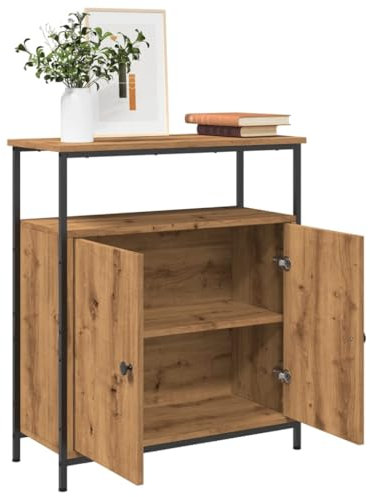 Xichuzi Sideboard Artisan-Eiche 70x30x80 cm Holzwerkstoff, Kommode Schlafzimmer, Kommoden & Sideboards, Wohnzimmerschrank, Flur Kommode, Zimmer Möbel - 857473