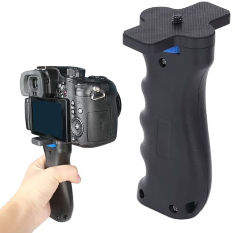 Zunate Camera Handle Grip, Universal Handheld Stabilizer with Quick Release, Compatible with DSLR, Mirrorless, Smartphone