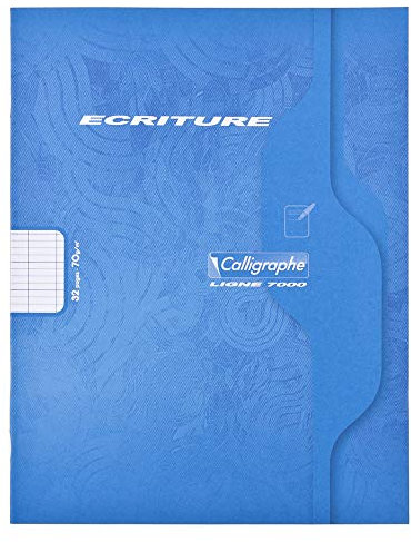 Calligraphe 1503C Un Cahier d'Écriture (une Marque de Clairefontaine) - 17x22 cm - 32 Pages Grands Carreaux 3 mm Agrandis 12/12 - Papier 70 g - Couverture Carte Offset - Couleur Aléatoire