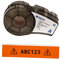 Brady Vinyl-Etiketten für Etikettendrucker M211 & M210 - Vinyl-Klebe-Druckeretiketten - Industrieetikettenband für Kabel/Namensetiketten - Schwarz auf Orange (19.05mm x 6.40m) - M21-750-595-OR