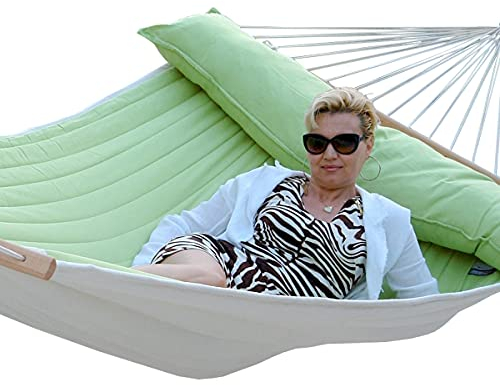 Lola Luxus Stab Hängematte gefüttert American Hammock Lifestyle Kiwi mit Kissen