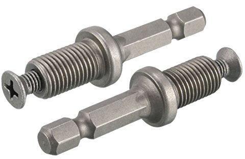 sourcing map 2stk. Bohrfutter 3/8 Hexadapter mit Schlossschraube für Einfluss Treiber
