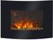 HOMCOM Chimenea Eléctrica Tipo Estufa de Pared con Efecto Llamas y Luz LED de 7 Colores con Mando a Distancia 900W/1800W 65x11.4x52cm