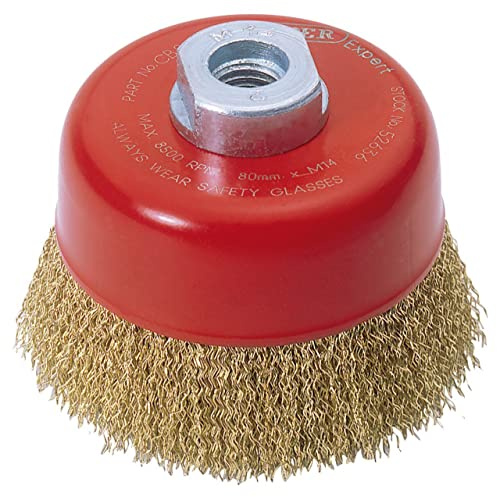 Draper 52636 Expert Crimped Wire Cup Brush, 80mm x M14