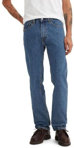 Levi's Herren Jeanshose 505 mit Reißverschluss, Regular Fit, Medium Stonewash, W33/L34