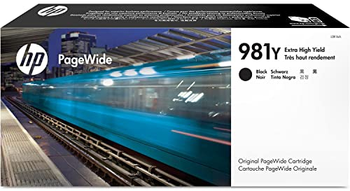 HP 981Y (L0R16A) Schwarz Original PageWide Druckerpatrone mit sehr hoher Reichweite für HP PageWide Enterprise, XXL
