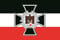 U24 Aufkleber Eisernes Kreuz mit Adler Deutschland Flagge Fahne 8 x 5 cm Autoaufkleber Sticker