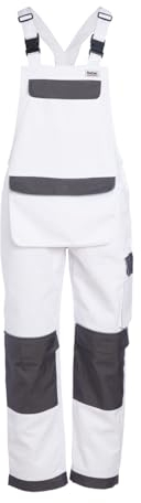 ProDec Advance Multi-Pocket Bib and Brace Overalls For Men & Women, Stain-Resistant Overalls Workwear, Durable Dungarees, Work Utility & Safety Dungarees & Coveralls, 31 Leg Length - Size Large