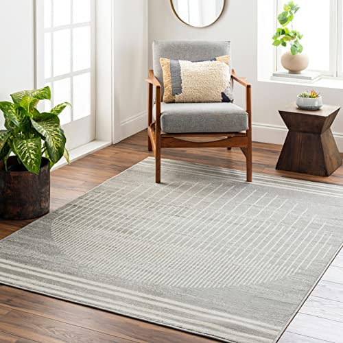 Livabliss Nairobi Wohnzimmer Boho Teppich 160x216 cm - Geometrischer Muster Teppich für Esszimmer und Schlafzimmer, Skandinavischer Wohnzimmerteppich in Beige, Grau und Creme