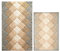 Badezimmer-Teppich-Set, 2-teilig aus 100 % Baumwolle, Albany inspiriert, Badteppich, 53x81 cm, grau-beige, Kombination, rutschfest, Baumwoll-Badematte, maschinenwaschbar, rutschfester Badteppich