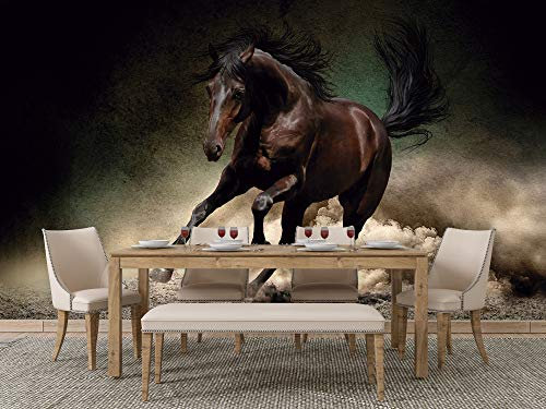 Oedim Fotomural Vinilo para Pared Caballo Galopando | Mural | Fotomural Vinilo Decorativo | 200 x 150 cm | Decoración comedores, Salones, Habitaciones