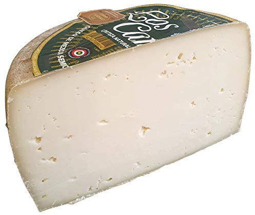 Queso Semicurado Los Cameros Etiqueta Verde - Queso Mezcla - Medio Queso Peso Aproximado 1,7 Kilogramos - Elaborado con una mezcla de leche de vaca, de oveja y de cabra