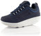 Fusskleidung® Damen Herren Sneaker Abrollsohle Sportschuhe leichte Gesundheitsschuhe Dunkelblau Blau Weiß EU 38