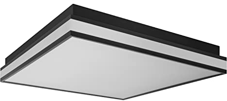 LEDVANCE ORBIS MAGNET SMART+ Wi-Fi 45x45cm, dimmbare LED Deckenleuchte für den Innenbereich, 42W, Farbtemperatur 3000-6500K, 4200 Lumen, Design-Lampe mit innovativem Magnetrahmen, schwarz