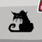 Grumpy Cat - Angry Cat Aufkleber - 14x12cm Schwarz - Made in Germany - Stickerfreaks - ORACAL - Kater Streuner Strassenkater