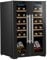 Baridi 24 Bottle Dual Zone Wine Cooler, Fridge, Touch Screen, LED Light Black and Mirror Glass Door – DH97