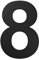 Floating House Number Black House Number Black Door Number Stainless Steel House Numbers Made of solid 304 Stainless Steel Floating Appearance Address Numbers 5in/12.5cm(8)