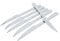 BESCH 6 Cuchillos de Carne Acero Inoxidable 21 x 2 cm