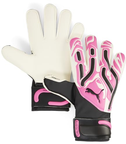 PUMA PUMA Ultra Match Protect RC, Unisex-Erwachsene Torwarthandschuhe, Poison Pink-PUMA White-PUMA Black, 10-041864