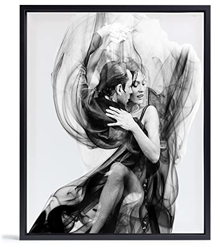 Cadre photo vide pour toile et photos sur châssis - Format 80 x 120 cm - Couleur : noir