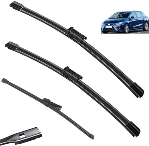 Limpiaparabrisas Delantero Compatible con Seat Ibiza SE270 6F 2018-2023 Parabrisas Ventana Coche Lluvia Cepillos 26+16