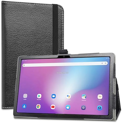 LiuShan Funda para Blackview Tab 11 WiFi,Folio Soporte PU Cuero con Funda Caso para Blackview Tab 11 WiFi/OSCAL Tablet Pad 15 2023 Android Tablet 10.36 Pulgadas,Negro