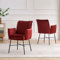 B&D home Esszimmerstuhl JÜRGEN, Schreibtischstuhl Polsterstuhl Loungesessel für Esszimmer, Wohnzimmer, Büro, Industrial modern elegant Design, Merlot, 11129-MELO-1