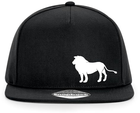 Huuraa Cappy Mütze Löwe Silhouette Geschenk | Baseballkappe Basecap Kappe Geschenkidee Unisex Baseball Cap