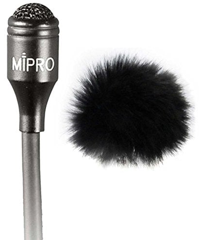 MIPRO MU 55 L Kondensator Lavalier Ansteckmikrofon + keepdrum WS05 Mini Fell-Windschutz