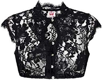 Spieth & Wensky - Damen Dirndlbluse in Weiß oder schwarz, Grimaldi (300360-1189), Größe:44, Farbe:Schwarz (2001)