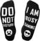 Himozoo Do Not Disturb I'm Gaming Socks, Novelty Funny Gifts for Mens Teen Boys Sons Husbands Dad Boyfriend Women Gamer