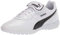 PUMA Unisex Adult King Soccer Shoe, Puma White-puma Black-puma White, 12.5 Women 11 Men US
