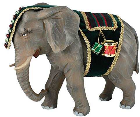 Fritz Cox® Elefant stehend mit Decke - Krippenfigur - Tier - Natur - Weihnachten