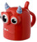 Puckator Monstarz Monster Red Upside Down Ceramic Shaped Tea Coffee Mug - Funny Home Accessories - Cute Gifts for Girlfriend - Large Mugs for Men Women Hot Drinks - Cups Presents - Secret Santa Gift