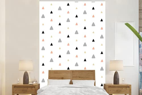 MuchoWow Papier peint Triangle - Motifs - Couleurs Papier peint photo 160x240 cm Papier peint imprimé