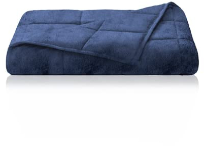 Dailydream Therapie Gewichtsdecke im Flauschigen Fleece, 6Kg für Erwachsende, 135x200cm, Blau