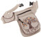 GURU SHOP Stoff Sidebag & Hüfttasche, Goa Gürteltasche, Bauchtasche aus Nepal - Tree of Life Beige/beige, Unisex - Erwachsene, Baumwolle, 28x20x5 cm