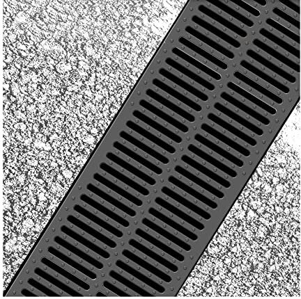 IBOWZ Griglia Scolo Acqua Piovana Griglia Rettangolare di Copertura per fognatura per Esterni,filtri di Scarico lineari in plastica in Resina prevengono i Blocchi per Il Canale di Trincea del prat