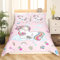 Homemissing Mignon Licorne Housse de Couette Filles Licorne Ensemble de literie Rose Cheval Nuage Bonbons Arc-en-Ciel décor Housse de Couette Ensemble Housse de Couette en Microfibre Kids 200x200
