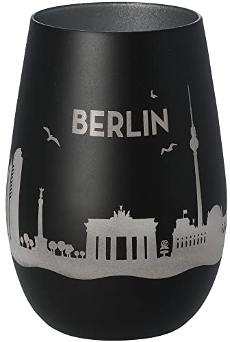 Goodtimes Windlicht Skyline Berlin Schwarz & Silber