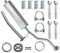 Polmo Mitteltopf Auspuff Mittelschalldämpfer für Nissan Micra 3 III K12 Schrägheck 1.0 1.2 1.4