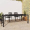 Festnight Gartentisch Rechteckiger Gartentisch Garten Outdoor Esstisch Gartentisch Wetterfest Terassentisch Balkon Esstisch Stahl 200 x 100 x 72 cm Anthrazit
