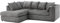 SOFASELECTIONUK LTD Jumbo Cord Scatter Back 4-Seater Left Hand Facing Corner Sofa: Elevate Your Living Room With Comfort and Style (Grey, Left Hand Facing)